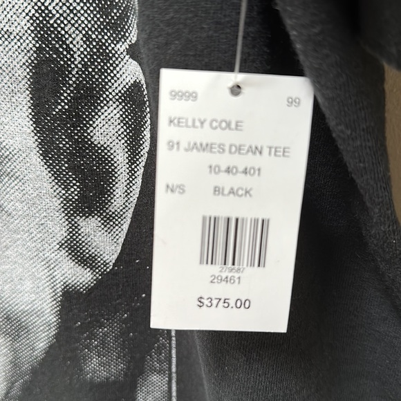 Vintage James Dean black Tshirt purchased at Maxfields. Kelly Cole NWT size LRG - Picture 4 of 7